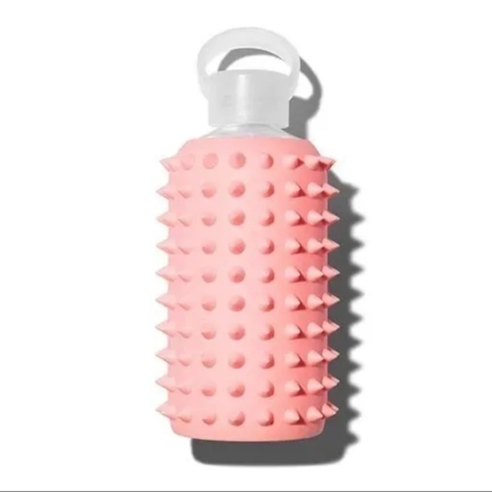 💗 BKR Glass Water Bottle Spiked Elle (Opaque Coral) Little 16oz/500ml NEW 💗